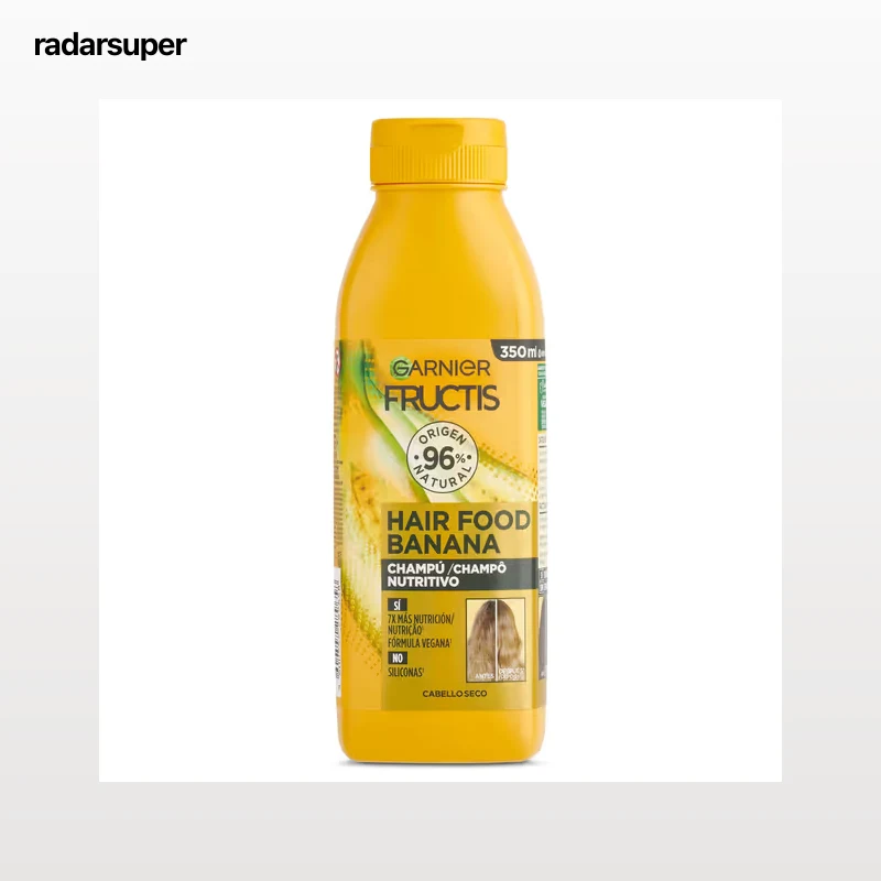 Champú hair food banana cabello seco Fructis 350 ml