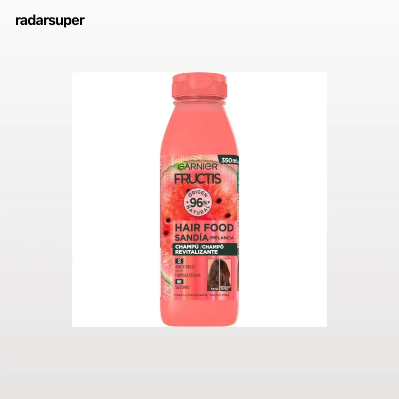 Champú Hair Food sandía revitalizante Garnier-Fructis 350 ml.