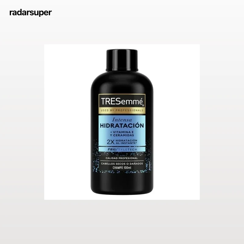Champú hidratación intensa para cabello seco o dañado Tresemmé 100 ml.