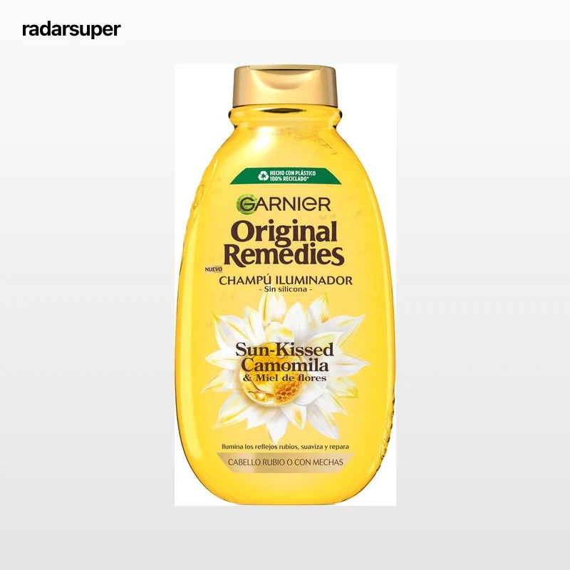Champú iluminador Garnier Original Remedies 400ml camomila y miel de flores