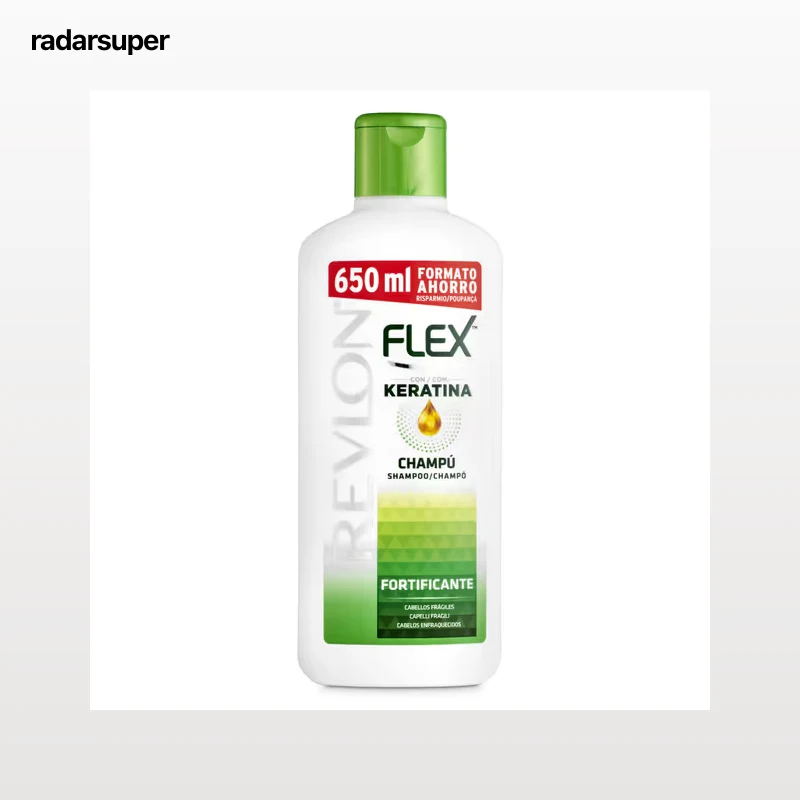 Champú con keratina fortificante Flex 650 ml