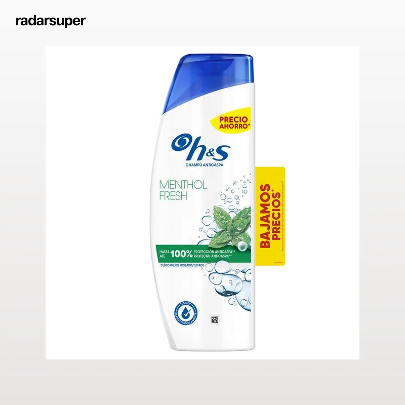 Champú menthol fresh con 300 ml más 30 ml de regalo H&S