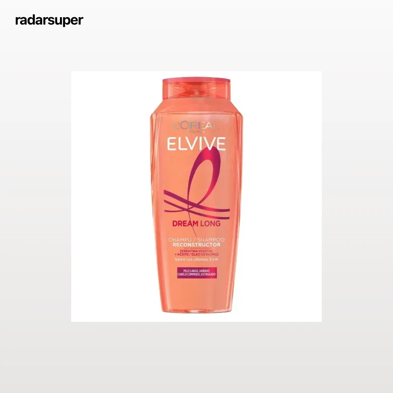 Champú reconstructor para pelo largo y dañado Dream long Elvive L'Oréal 400 ml.