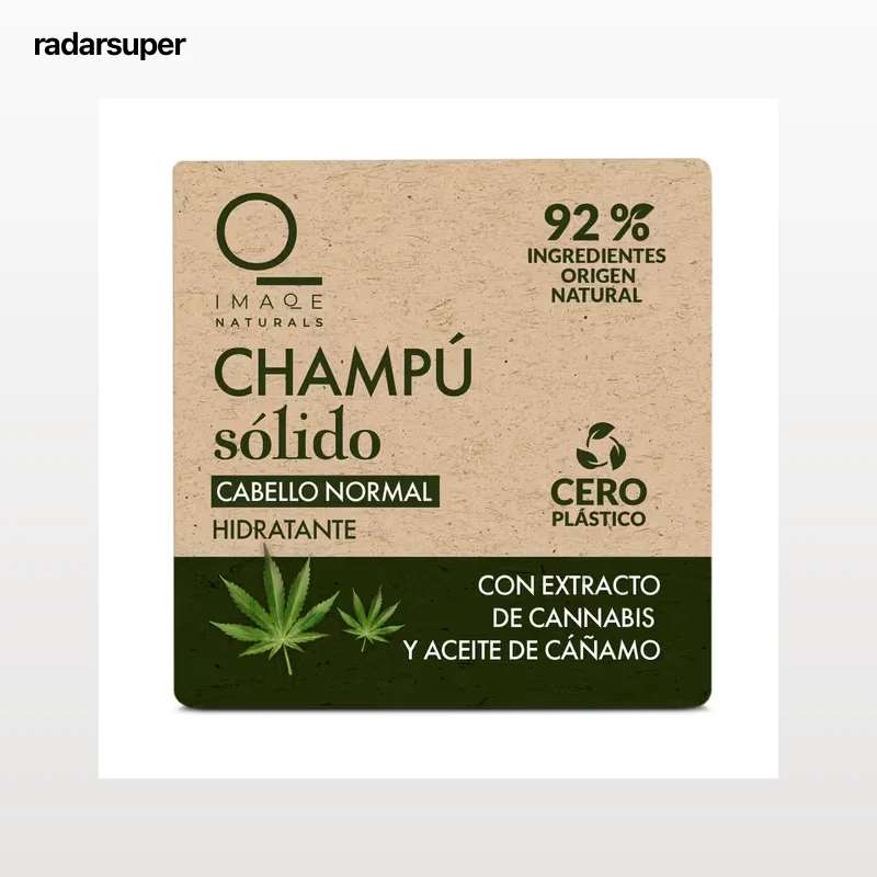 Champú sólido hidratante con cannabis y aceite de cáñamo Dia Imaqe 60 g