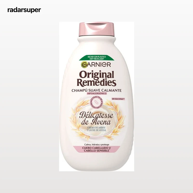 Champú suave calmante Garnier Original Remedies 400ml delicatesse de avena cabello sensible