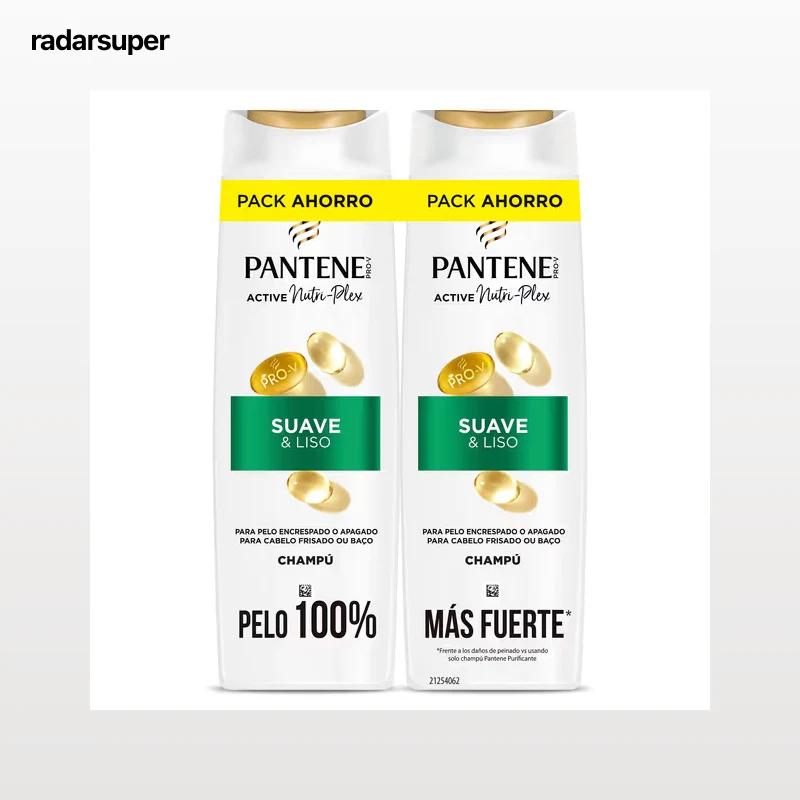 Champú suave y liso Pantene 2 x 325 ml