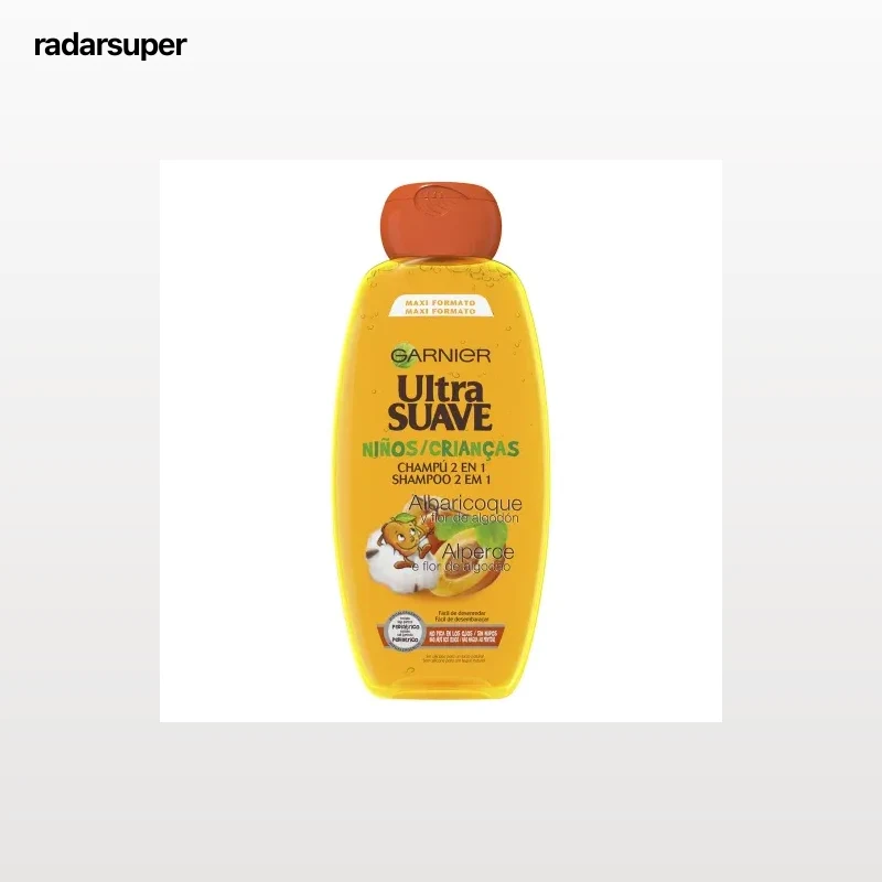 Champú ultra suave niños albaricoque Garnier 400 ml.