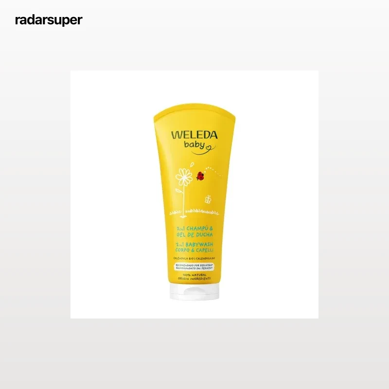 Champú y gel caléndula ecológico Weleda Baby 200 ml.