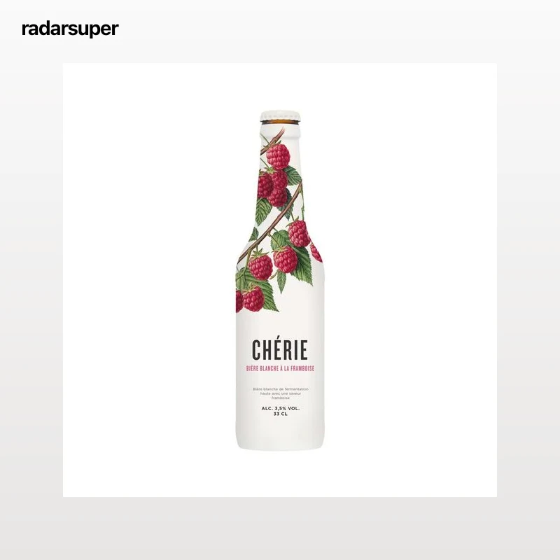 CHÉRIE Cerveza belga de trigo con sabor a frambuesa botella 33 cl.