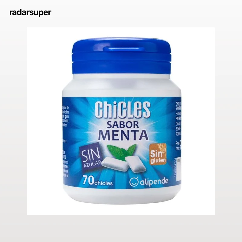 Chicle Alipende sin azúcar bote 98g menta