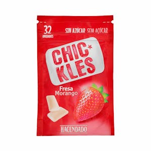 Chicles gragea fresa sin azúcar