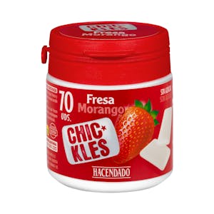 Chicles gragea fresa sin azúcar