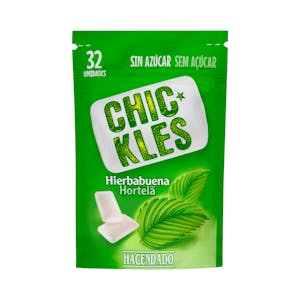 Chicles gragea hierbabuena sin azúcar