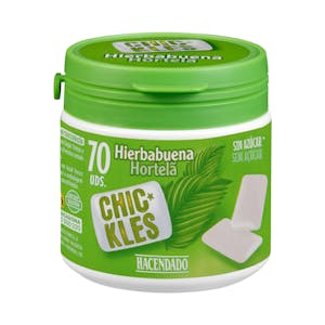 Chicles gragea hierbabuena sin azúcar
