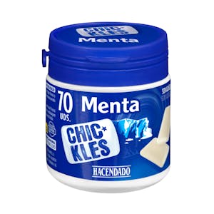 Chicles gragea menta fuerte sin azúcar