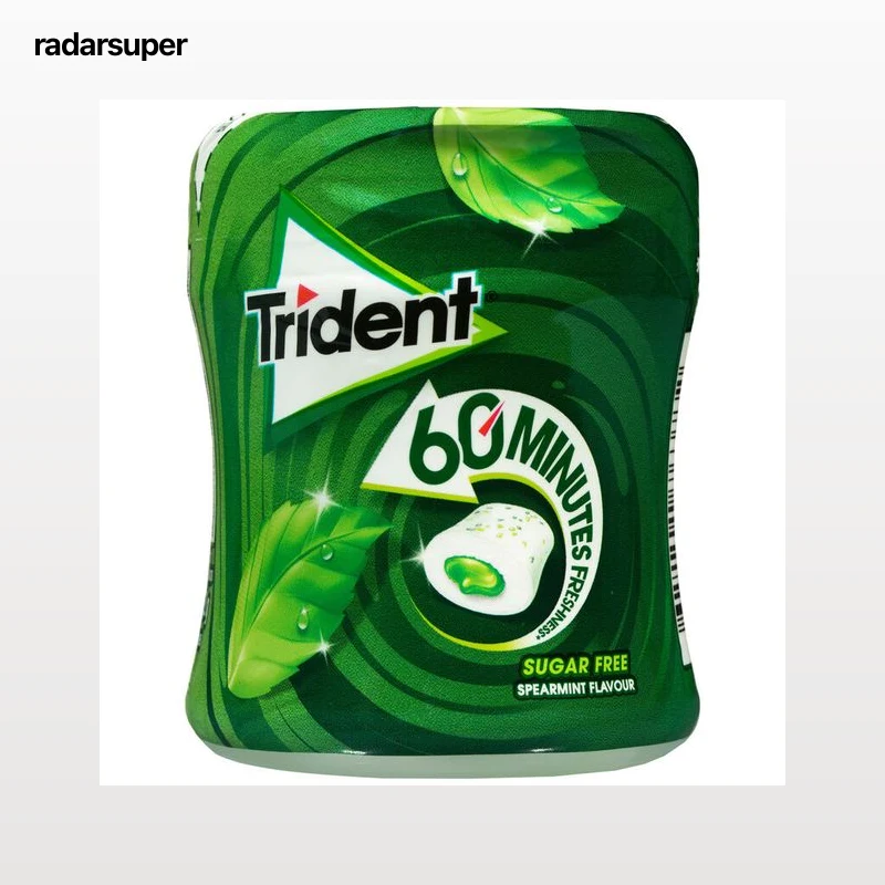 Chicles de hierbabuena sin azúcar Trident 68,2g