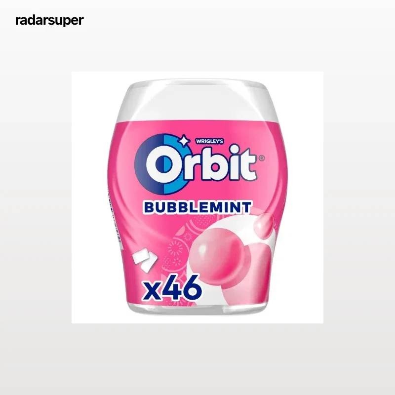 Chicles sabor bubblemint Orbit sin azúcar 64 g.