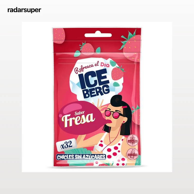 Chicles sabor fresa sin azúcar Iceberg de Dia 44.8 g