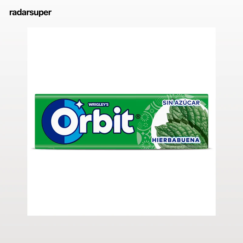 Chicles sabor hierbabuena sin azúcar Orbit 14 g