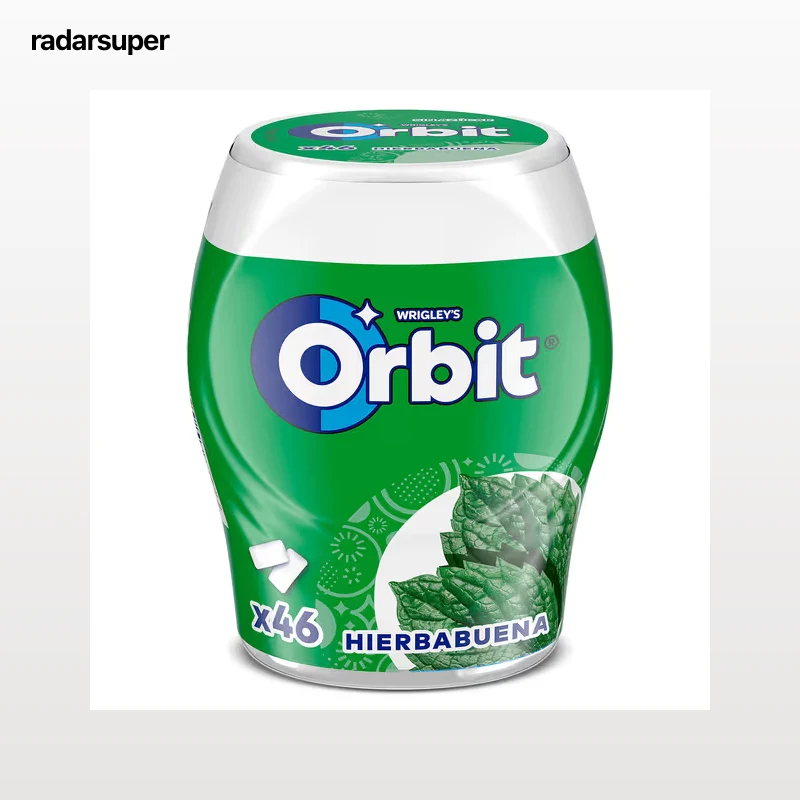 Chicles sabor hierbabuena sin azúcar Orbit 46 unidades