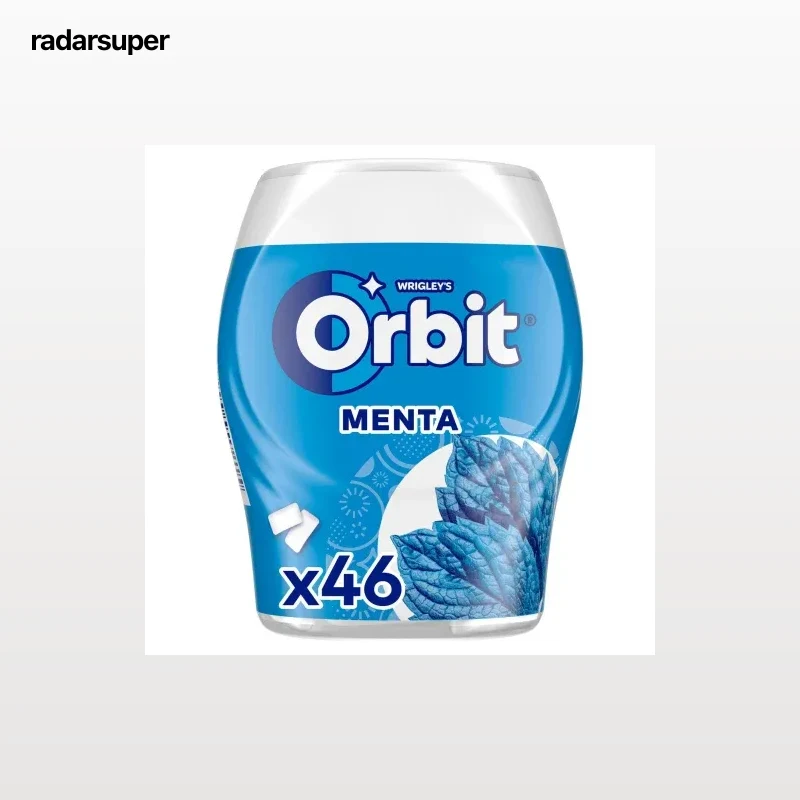 Chicles sabor menta Orbit sin azúcar 64 g.