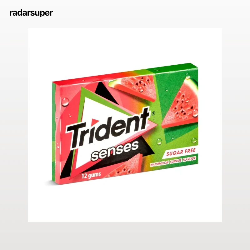 Chicles sabor sandía sin azúcar Trident 23 g