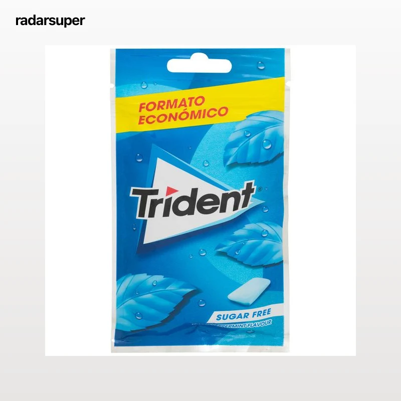 Chicles sin azúcar sabor Menta Trident 43,5g
