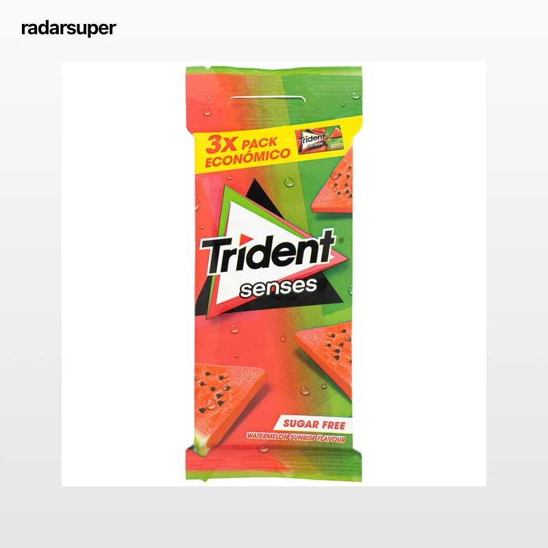 Chicles sin azúcar sabor sandía Trident Senses P3