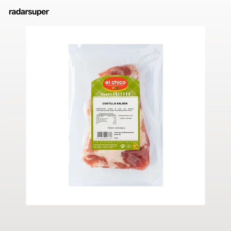 EL CHICO Costilla salada al vacio, elaborada sin gluten ni derivados lacteos