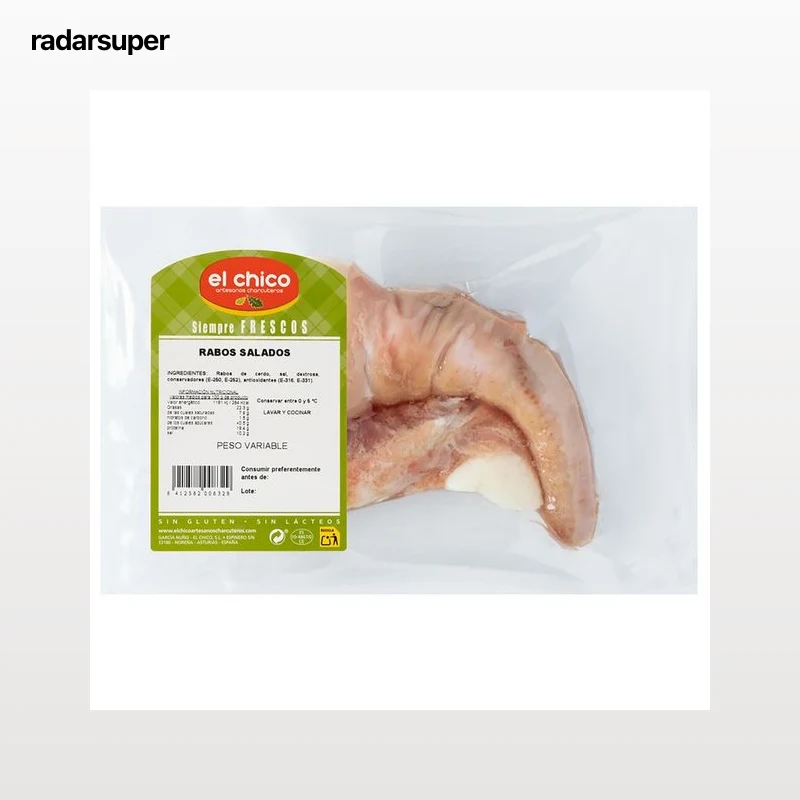 EL CHICO Rabos de cerdo salados, especial guisos y cocidos, envasados al vacio