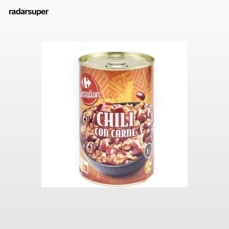 Chili con carne Sensation Carrefour sin gluten 418 g.