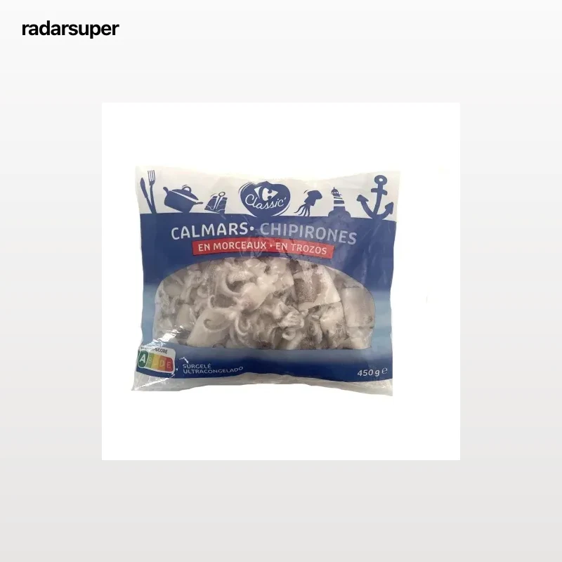 Chipirón en trozos congelado Carrefour Classic 450 g.