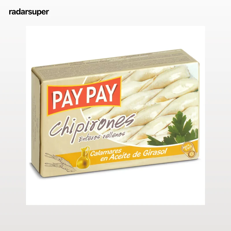 Chipirones rellenos en aceite girasol Pay pay 72 g