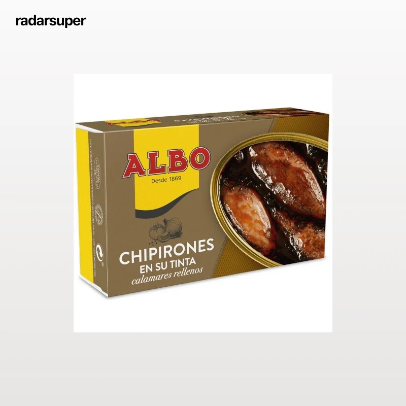 Chipirones rellenos en su tinta Albo 72 g.