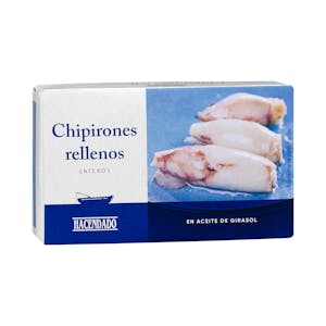 Chipirones rellenos enteros en aceite de girasol