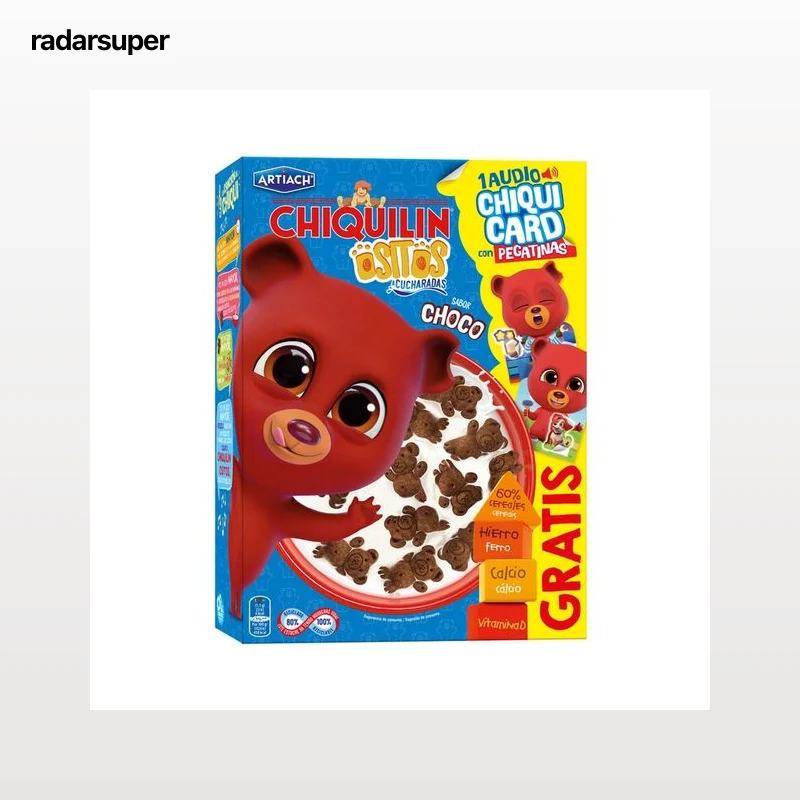CHIQUILÍN Ositos Galletas de chocolate con forma de divertidos ositos 320 g.