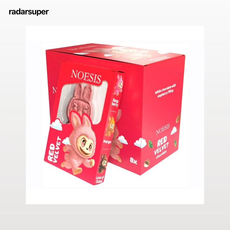 CHOBUBU Muñeco de chocolate sabor frambuesa 70 g.