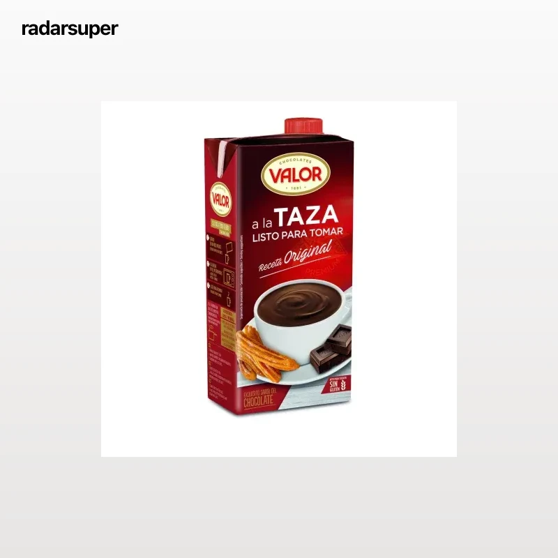 Chocolate a la taza listo para tomar Valor sin gluten 1 l.