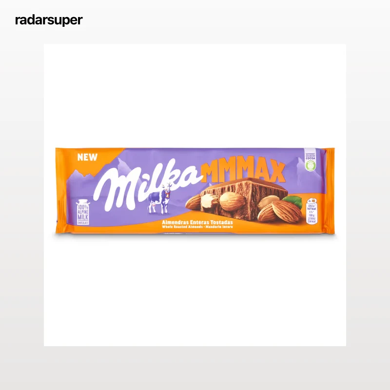 Chocolate con almendras enteras Milka 300 g