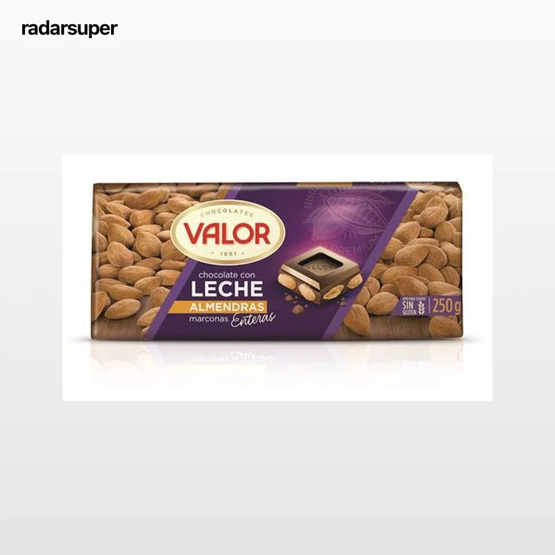 Chocolate con almendras marconas s/gluten Valor 250g