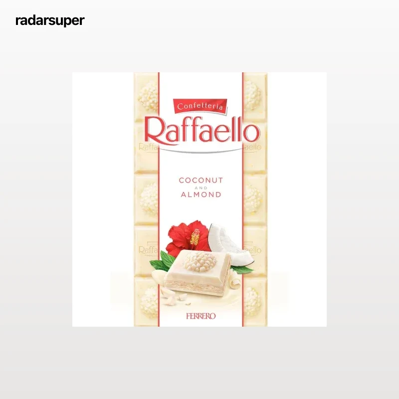 Chocolate blanco de coco y almendra Raffaello Ferrero 90 g.