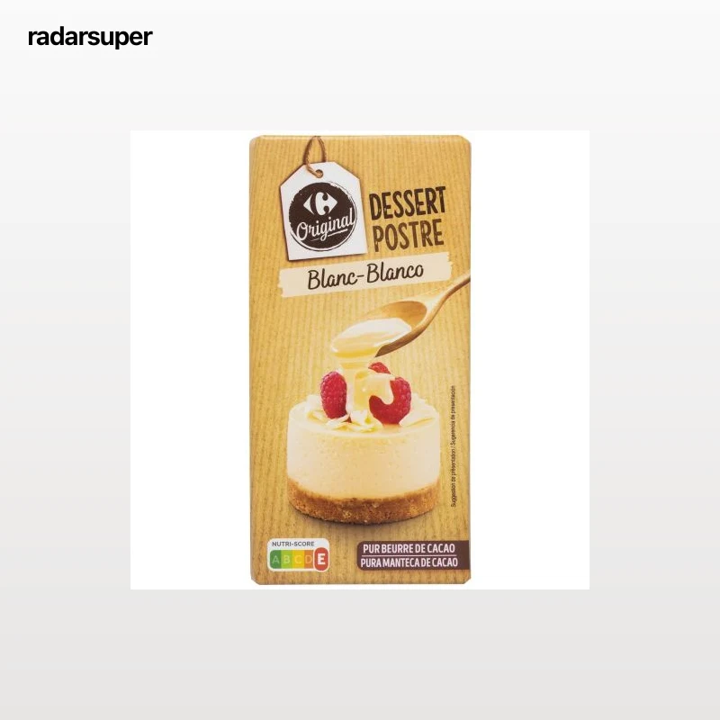 Chocolate blanco especial postres Carrefour Original 200 g.