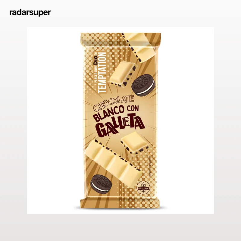 Chocolate blanco con galleta Dia Temptation 100 g