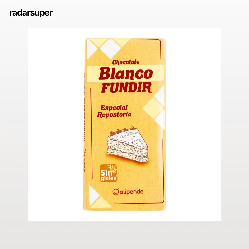 Chocolate blanco sin gluten Alipende 180g para fundir