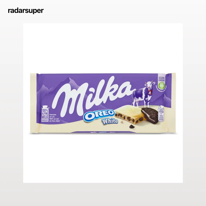 Chocolate blanco con trozos de oreo Milka 100 g