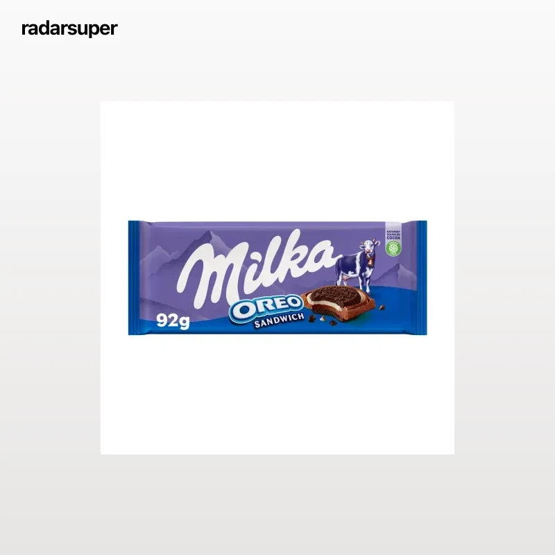 Chocolate con leche con galleta oreo Milka 92 g.