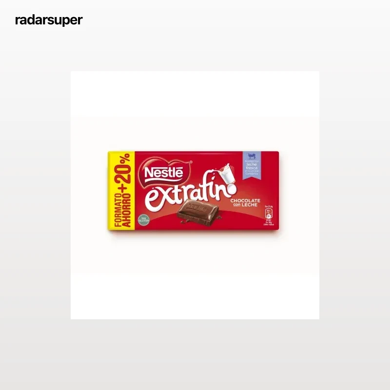 Chocolate con leche Nestlé Extrafino sin gluten 150 g.