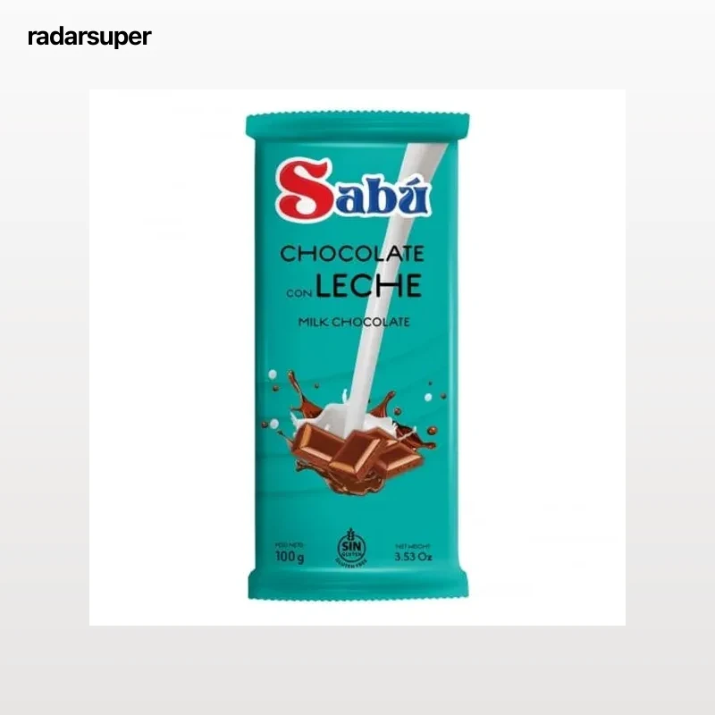 Chocolate con leche Sabú sin gluten 100 g.