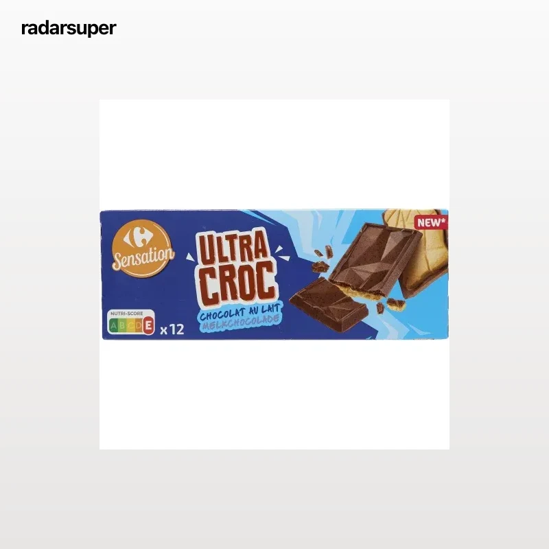 Chocolate con leche ultra croc Carrefour Sensation 12 ud.