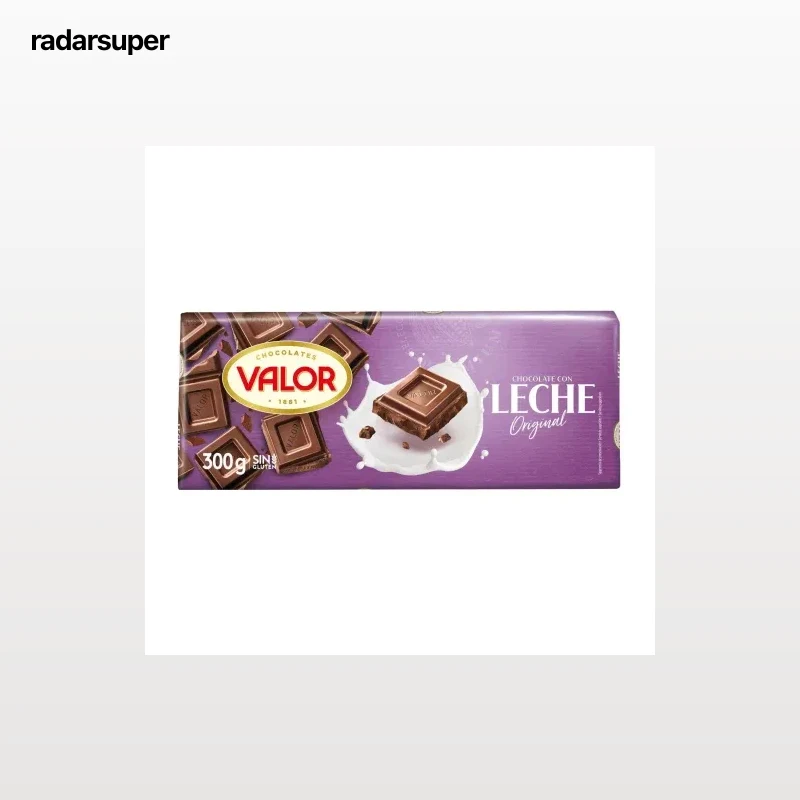 Chocolate con leche Valor sin gluten 300 g.